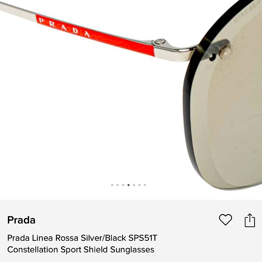 Prada Linea Rossa Shield Sunglasses - Picture 4 of 7